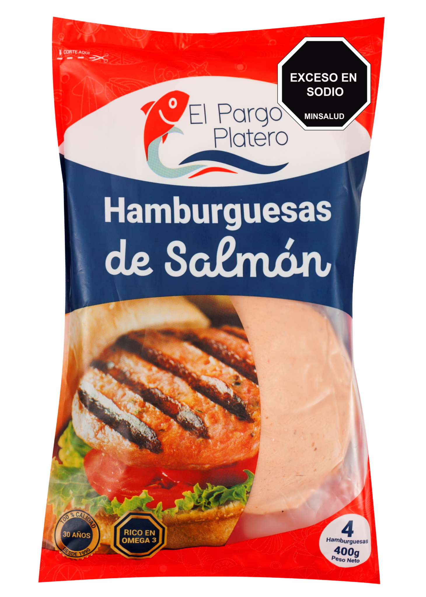 Hamburguesa de Salmón